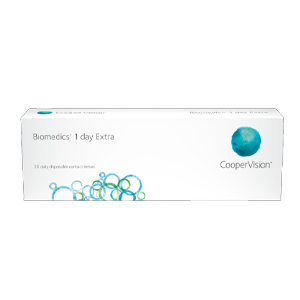 CooperVision Biomedics 1 day Extra contact lenses box