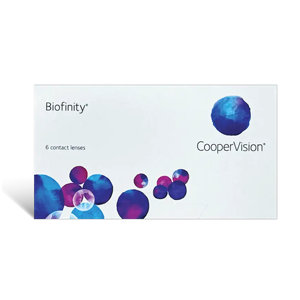 CooperVision Biofinity contact lenses box