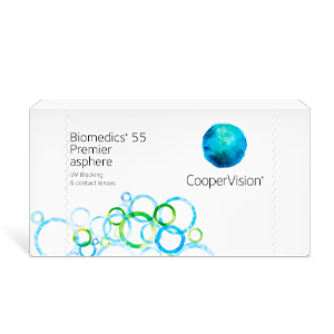 CooperVision Biomedics 55 Premier contact lenses box