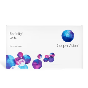 CooperVision Biofinity toric contact lenses box