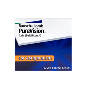 Bausch & Lomb PureVision Toric contact lenses box