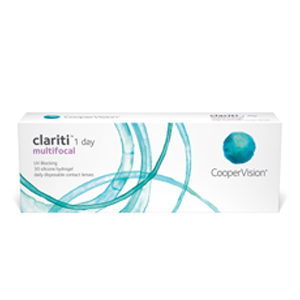 CooperVision clariti 1 day multifocal contact lenses box
